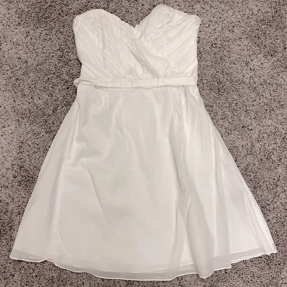 Express, strapless dress, white, size 2. - Picture 4 of 8